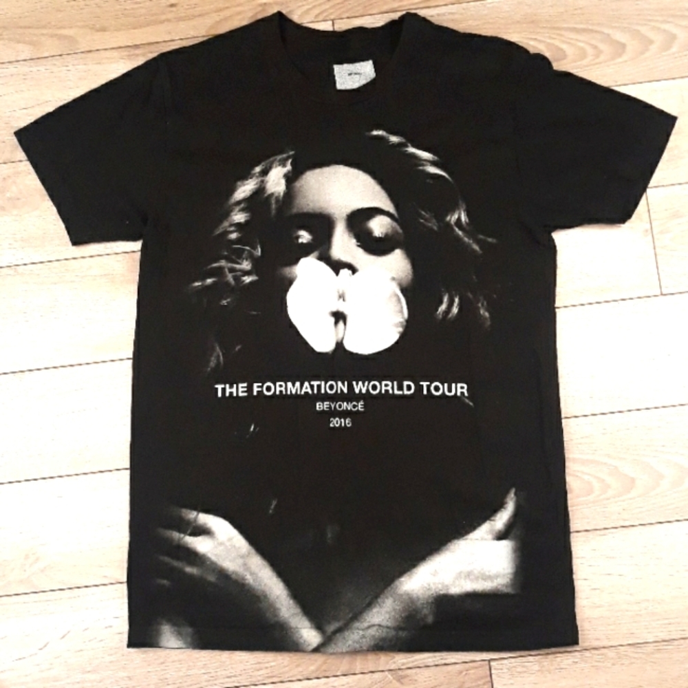 BEYONCE WORLD FORMATION TOUR Cotton Black Small Unisex‎ T Shirt 2016